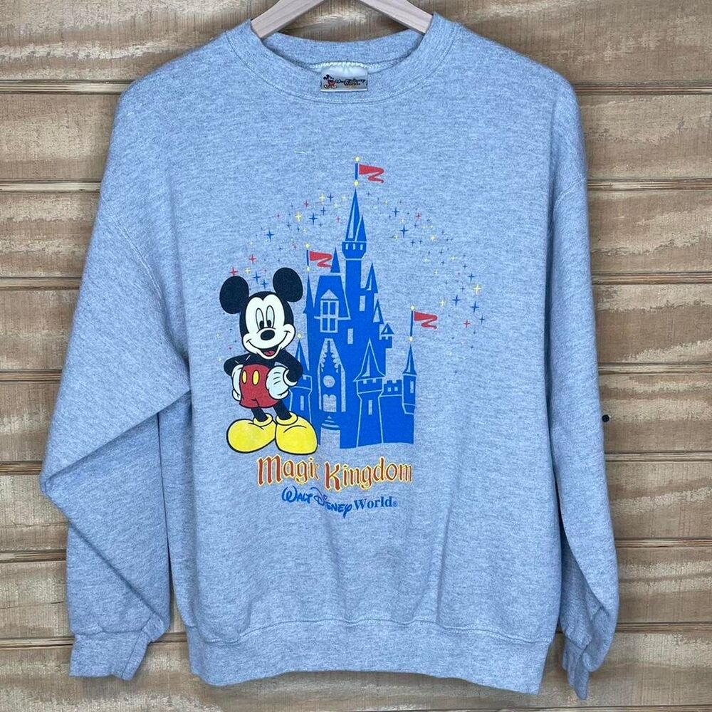 Vintage Disney Magic Kingdom Mickey Mouse Sweatshirt Size: Large